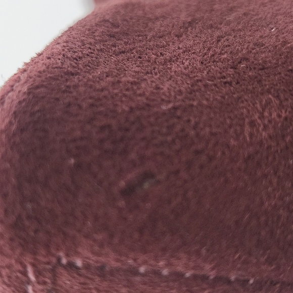 1752- Nine West Tatiana Suede Women's Heel Size 8 Wine Color - Picture 9 of 10